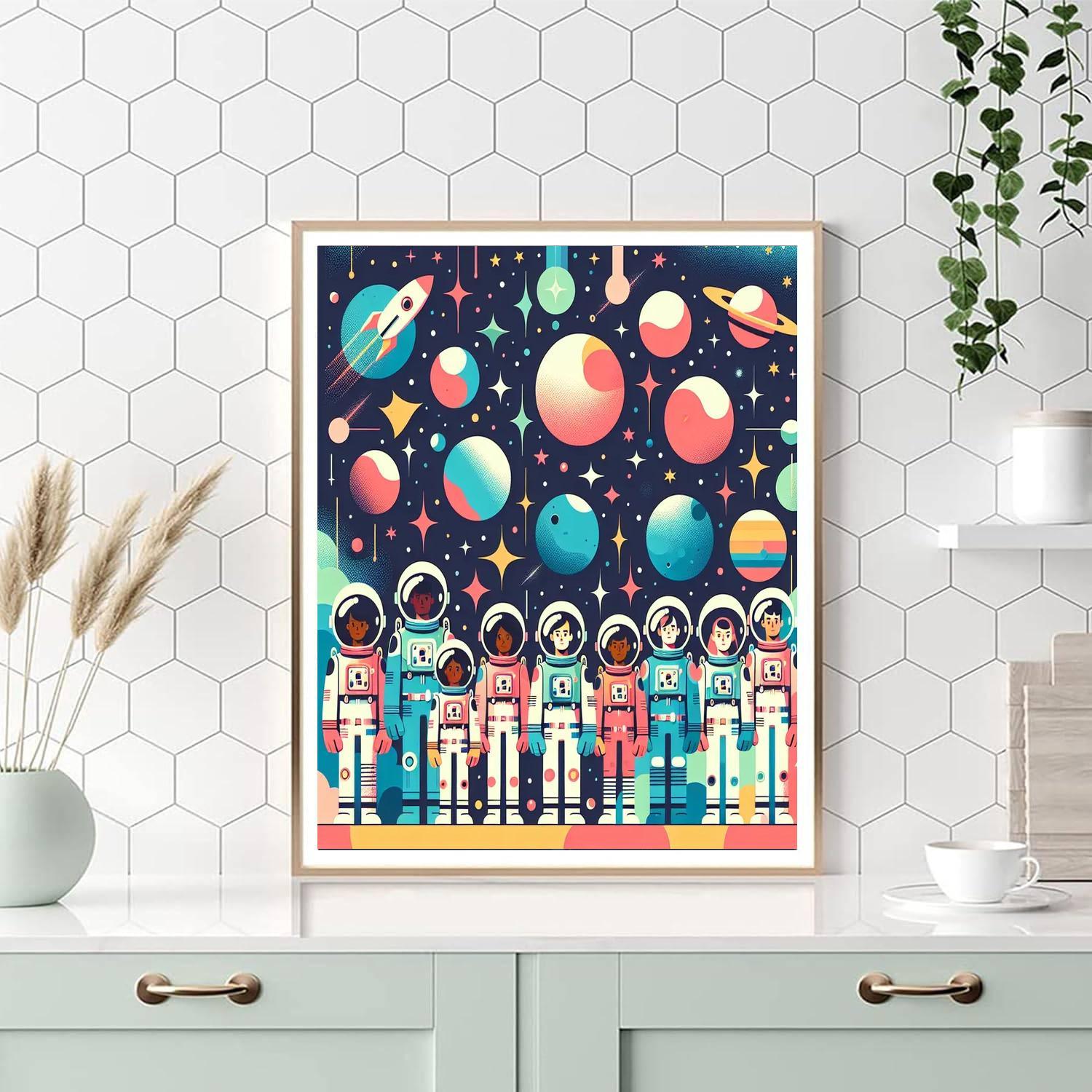 Space Cadet Mission Painting By Numbers Kit