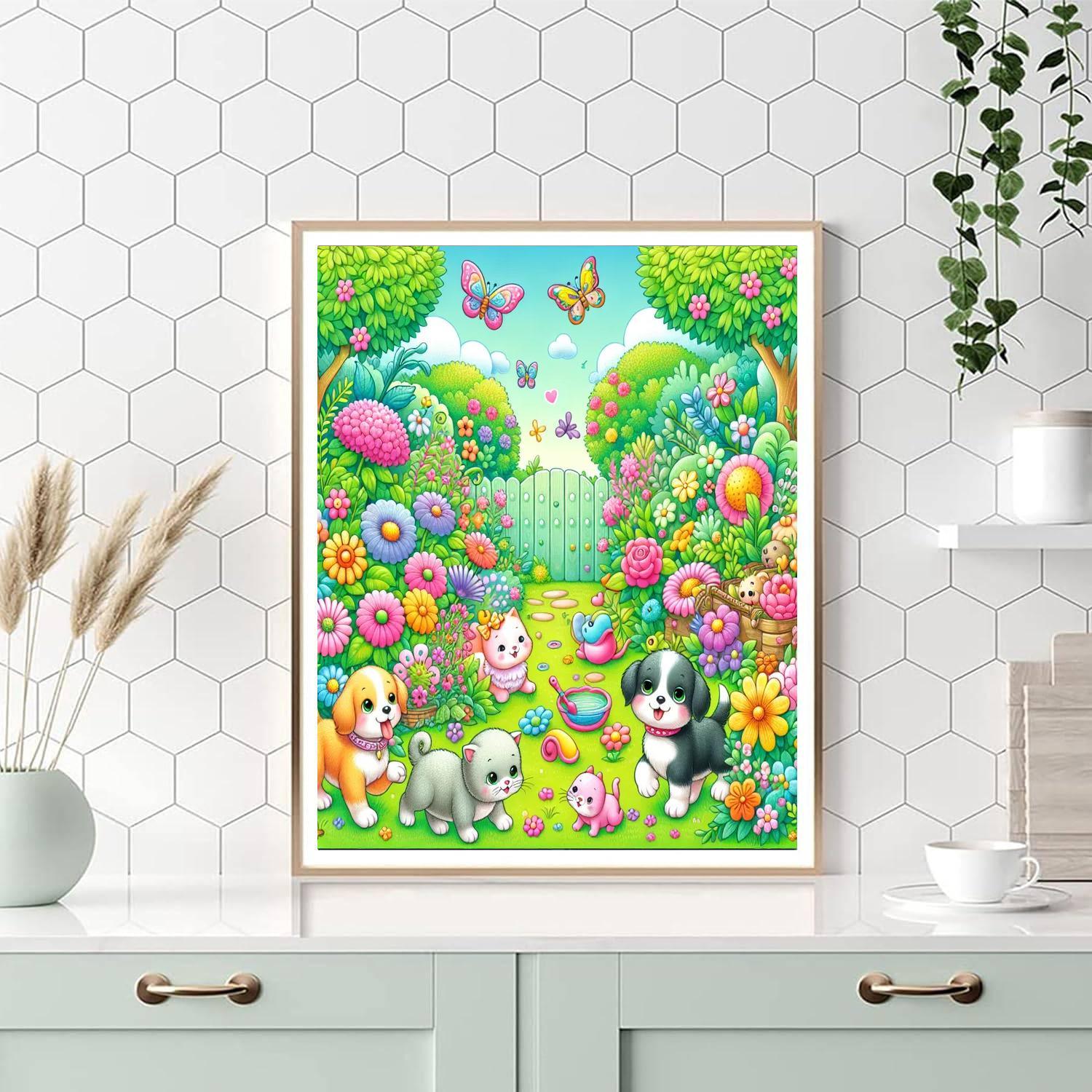 Charming Pet Adventures Paint By Numbers