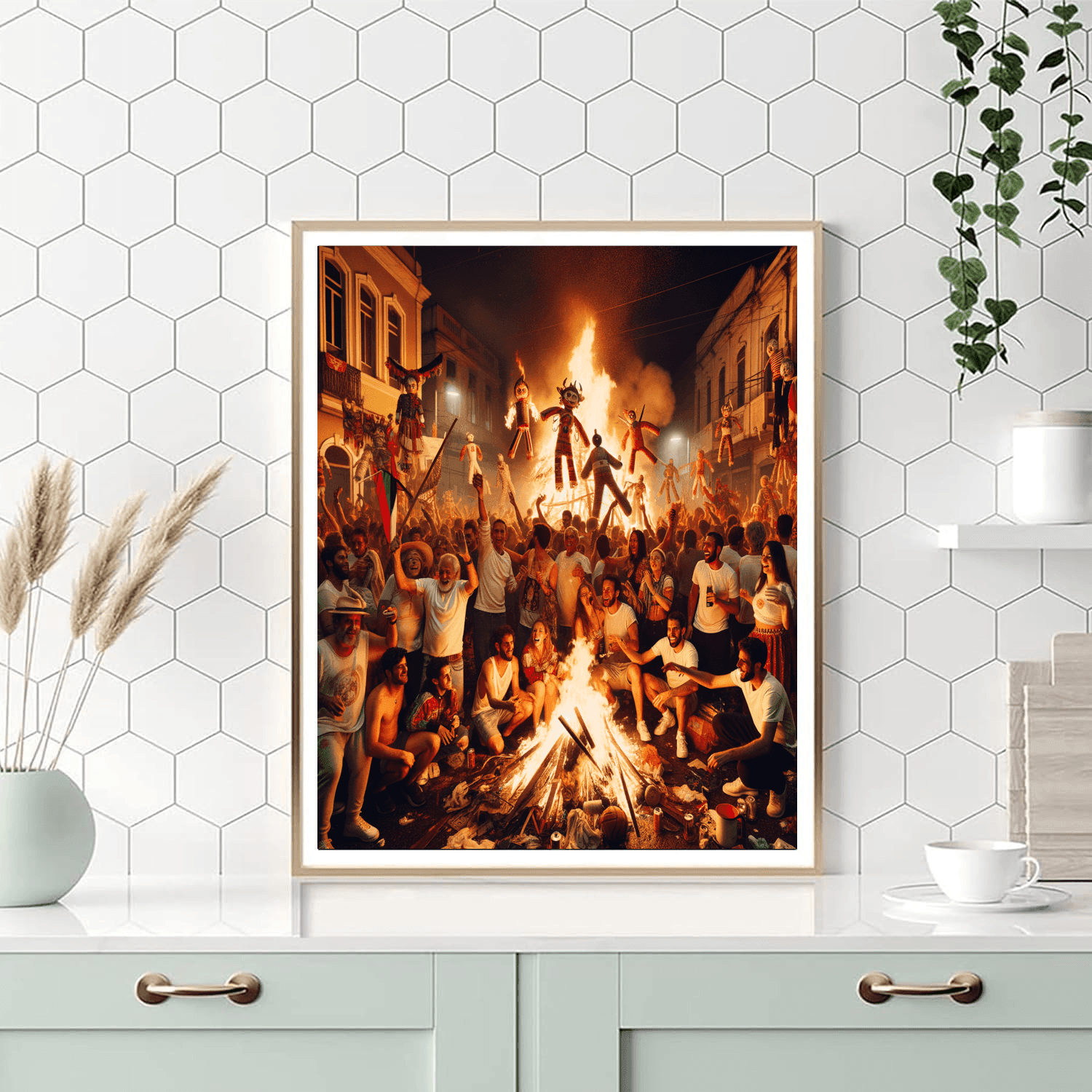 Burning Of The Devil - Guatemala Numbered Painting Kits