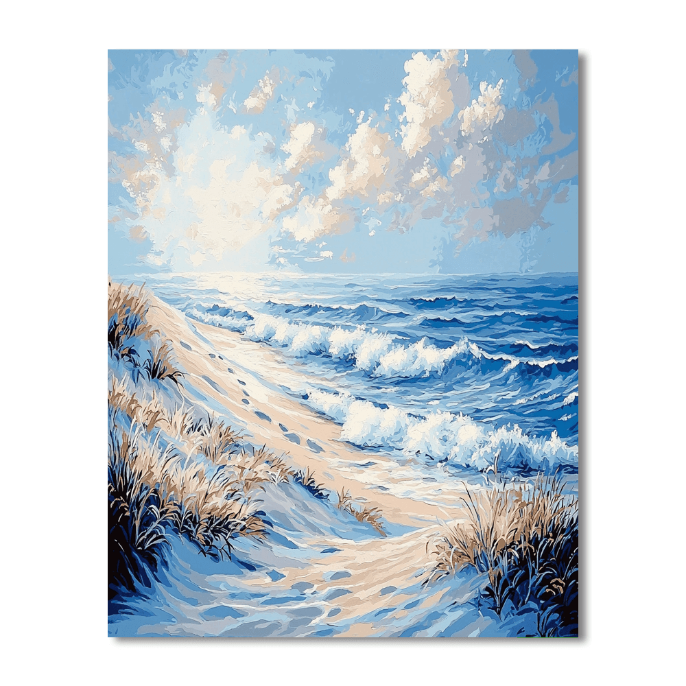Claude Monet Inspired Breezy Dunes  Numbered Painting Kits