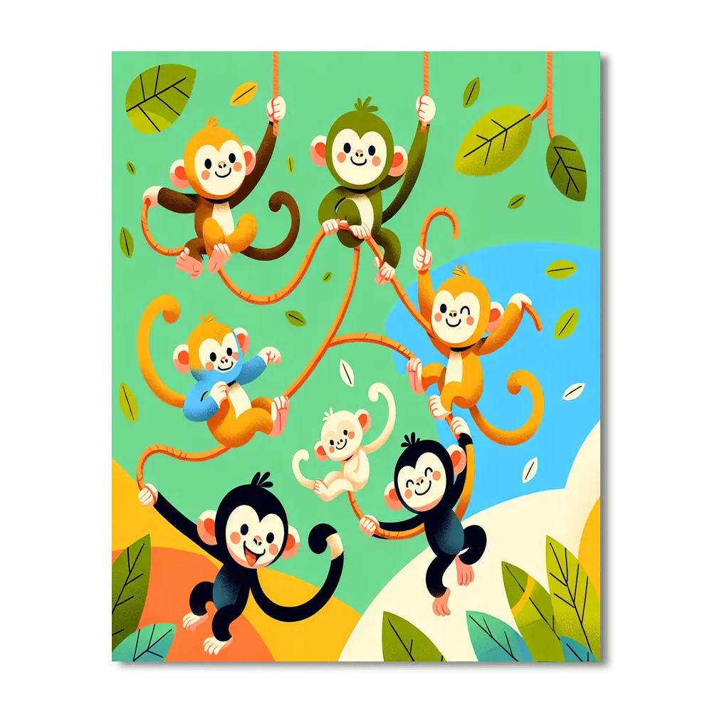 Magical Monkeys Paint By Numbers Kits