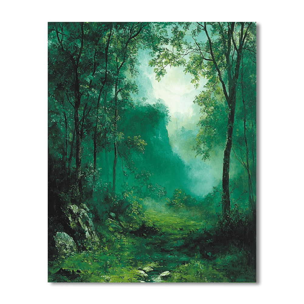 Sir John Everett Millais Inspired Emerald Dreams  Paint By Numbers Kits