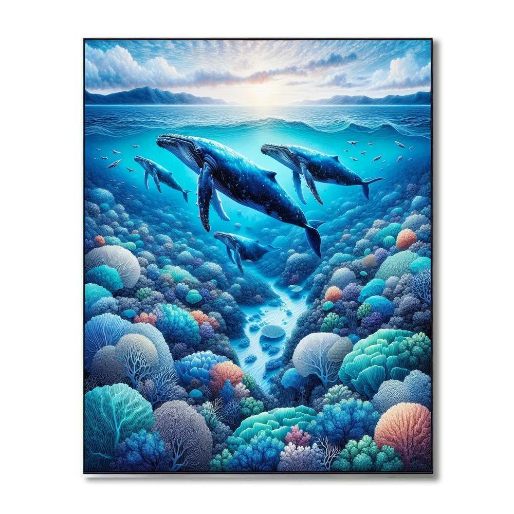 Majestic Whale Journey Paint By Number