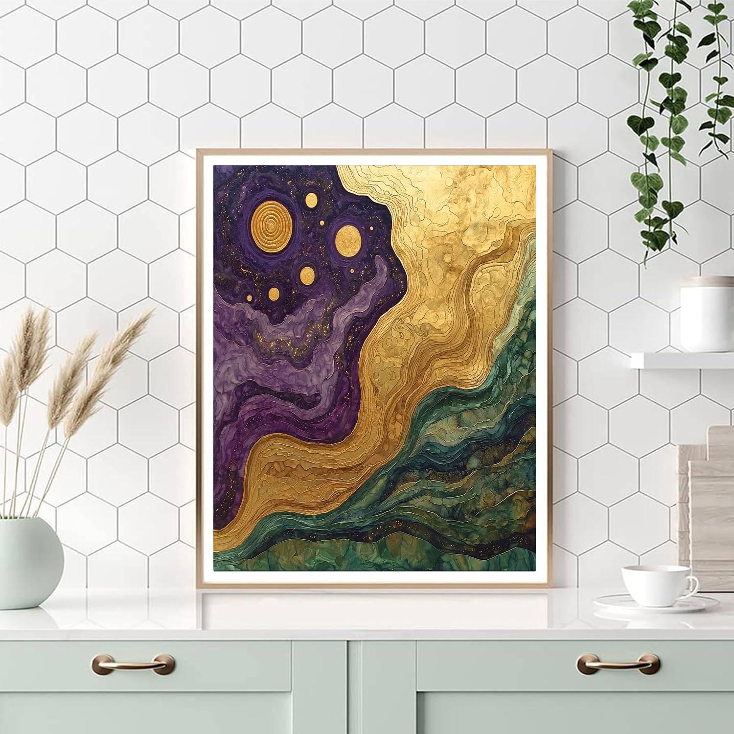 Michelangelo Inspired Cosmic Harmony Of The Earth  Paint By Color
