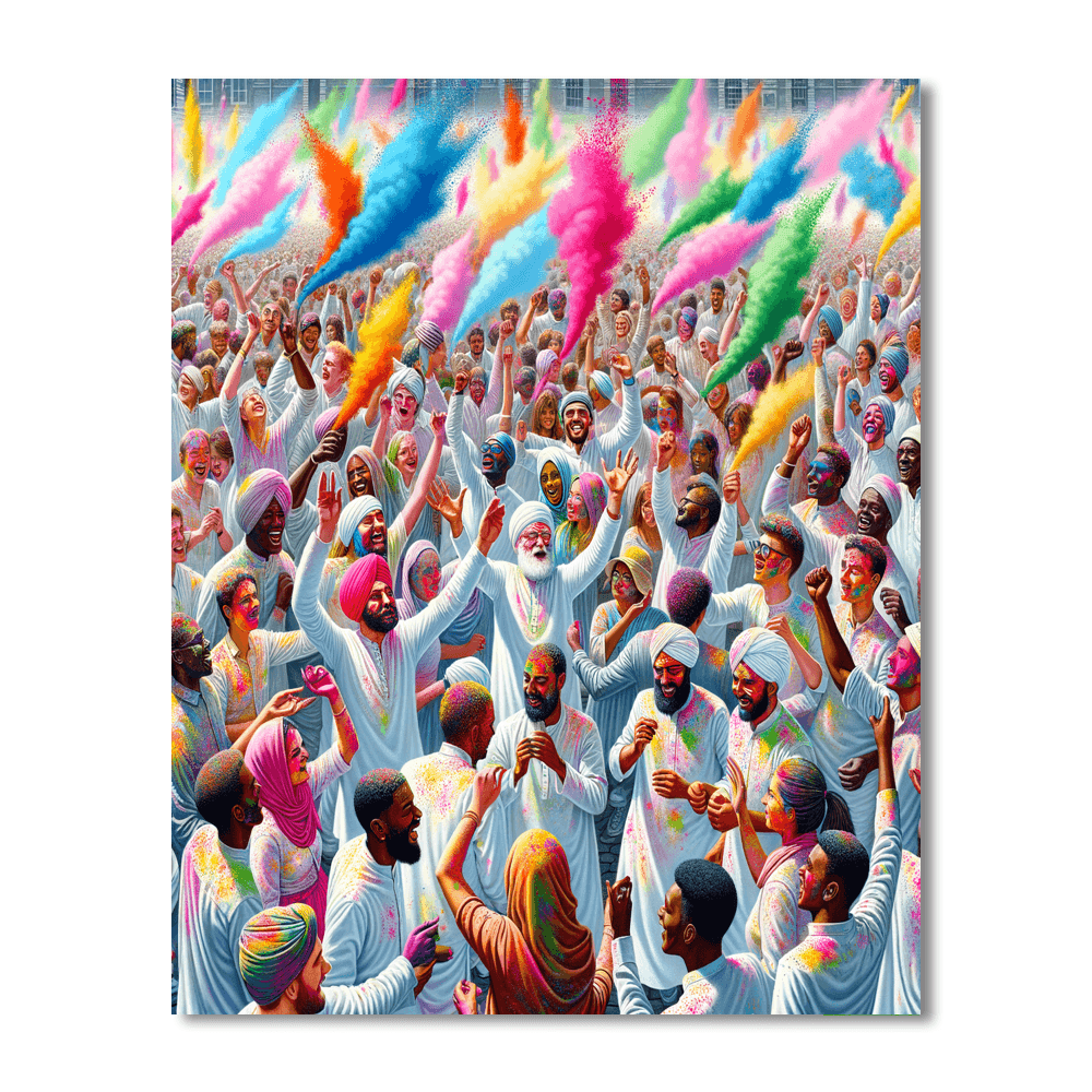 Holi Festival - London Paint By Numbers