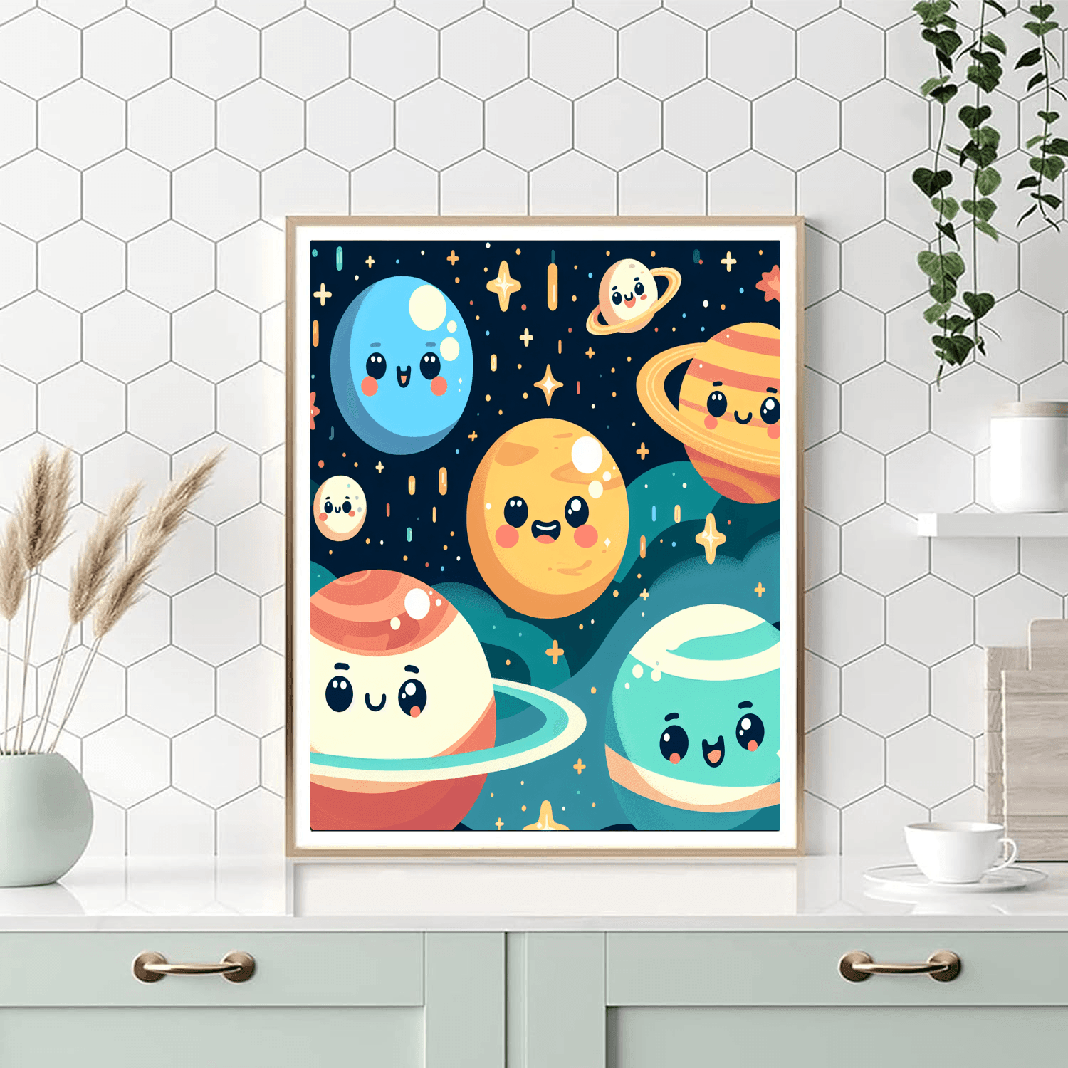 Space Journey With Planet Pals Paint By Number