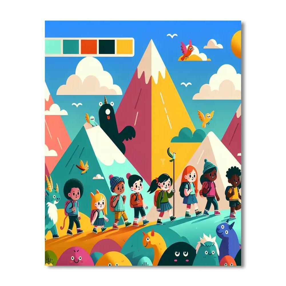 Mystical Mountain Expedition Numbered Painting Kits