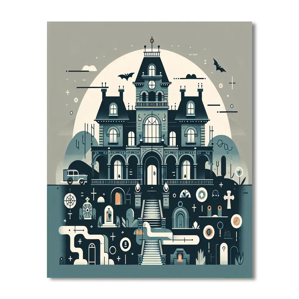 Mystery Mansion Adventure Numbered Painting Kits