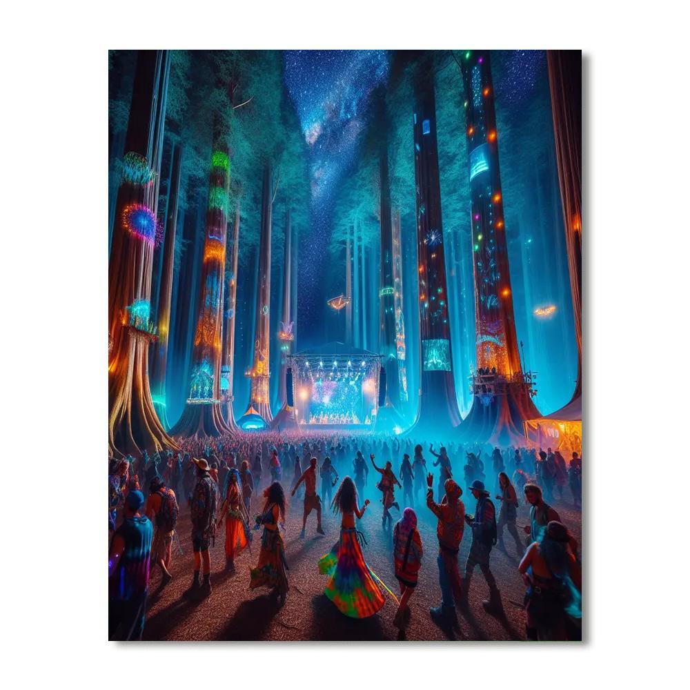 Electric Forest Festival - Michigan Paint By Color