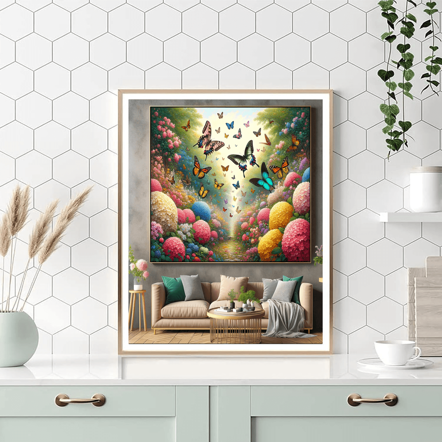 Enchanting Butterfly Garden Numbered Painting Kits