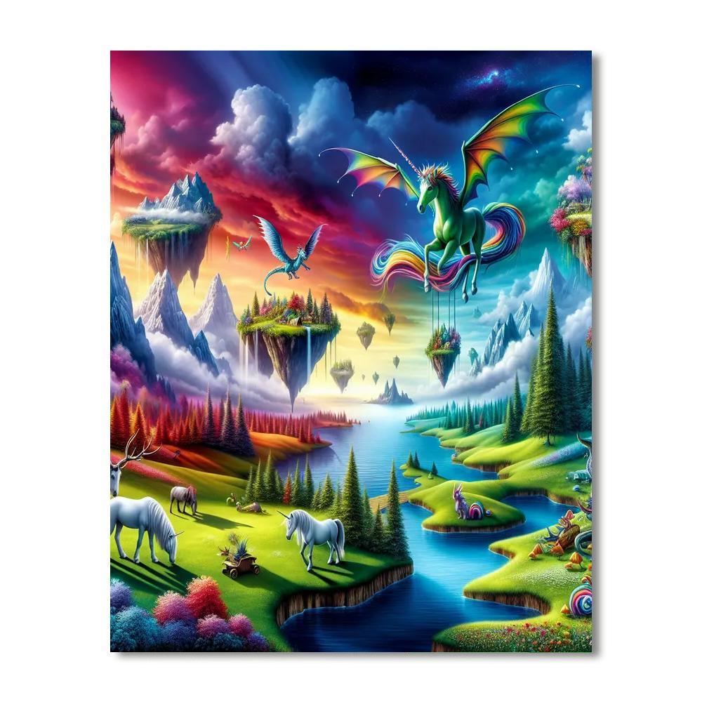 Captivating Fantasy World Paint By Numbers