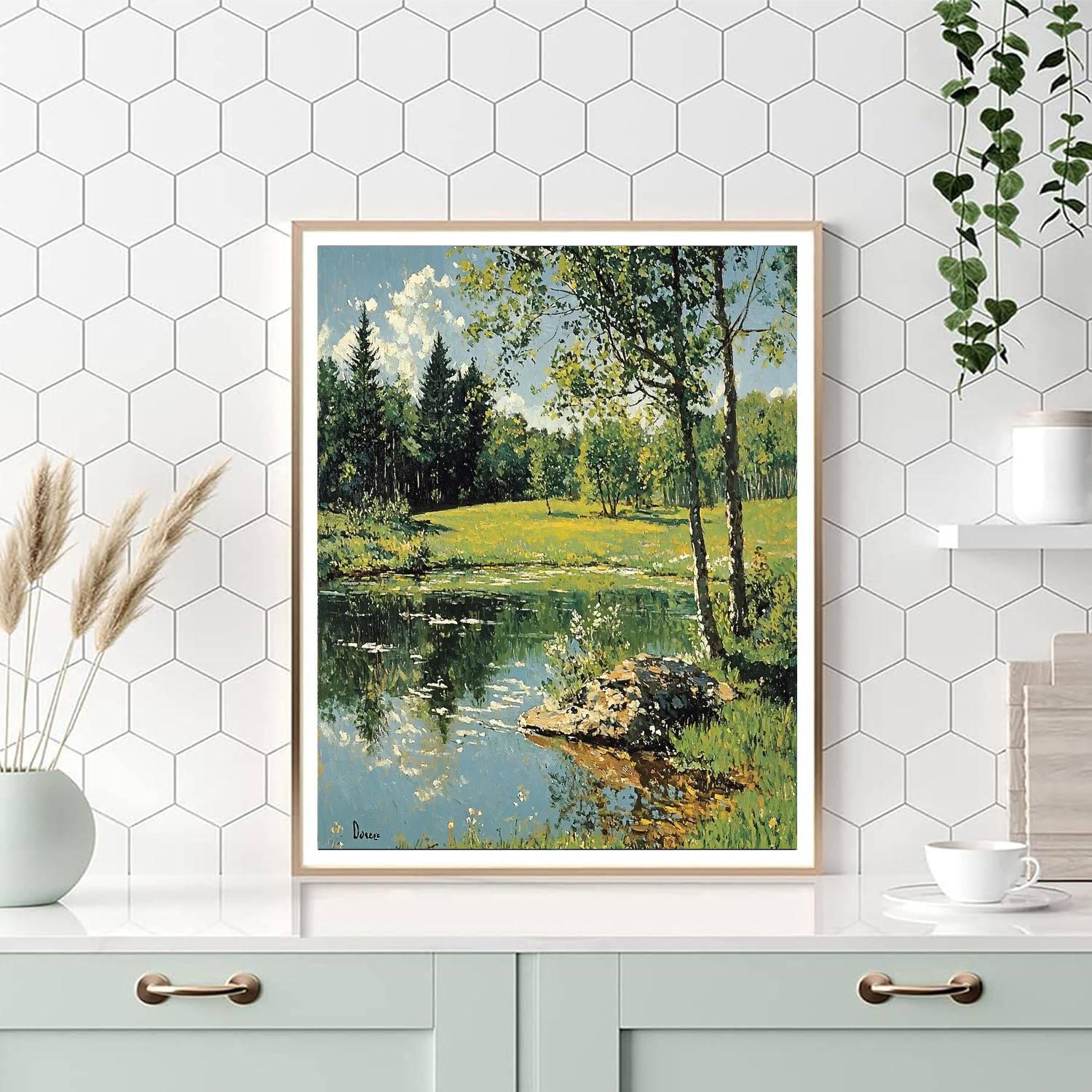 Edgar Degas Inspired Subtle Nature's Touch  Painting Number Kit