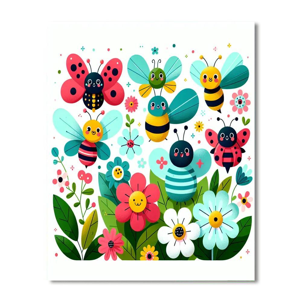 Frolic In The Garden Paint By Numbers