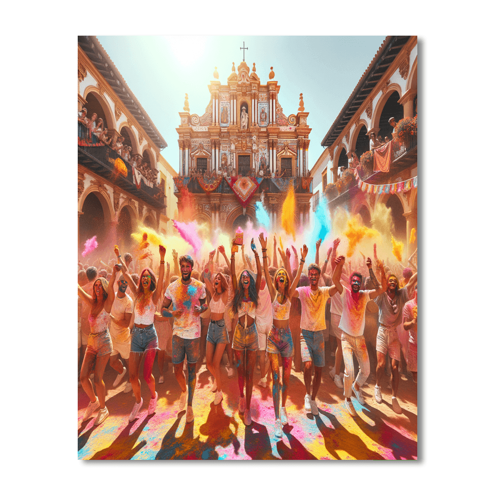 Festival Of Colors - Spain Paint By Number