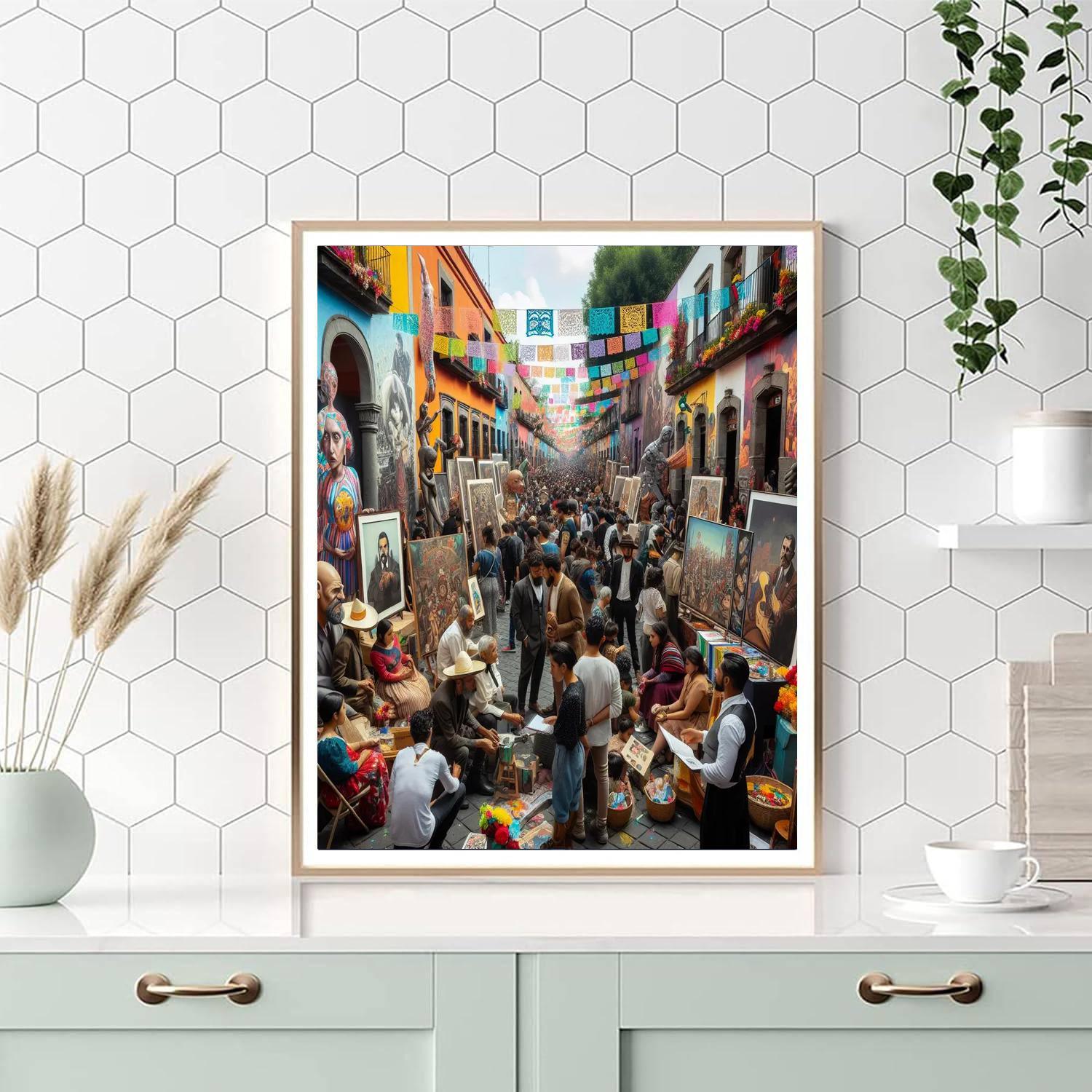 Frida Kahlo Festival Painting Number Kit