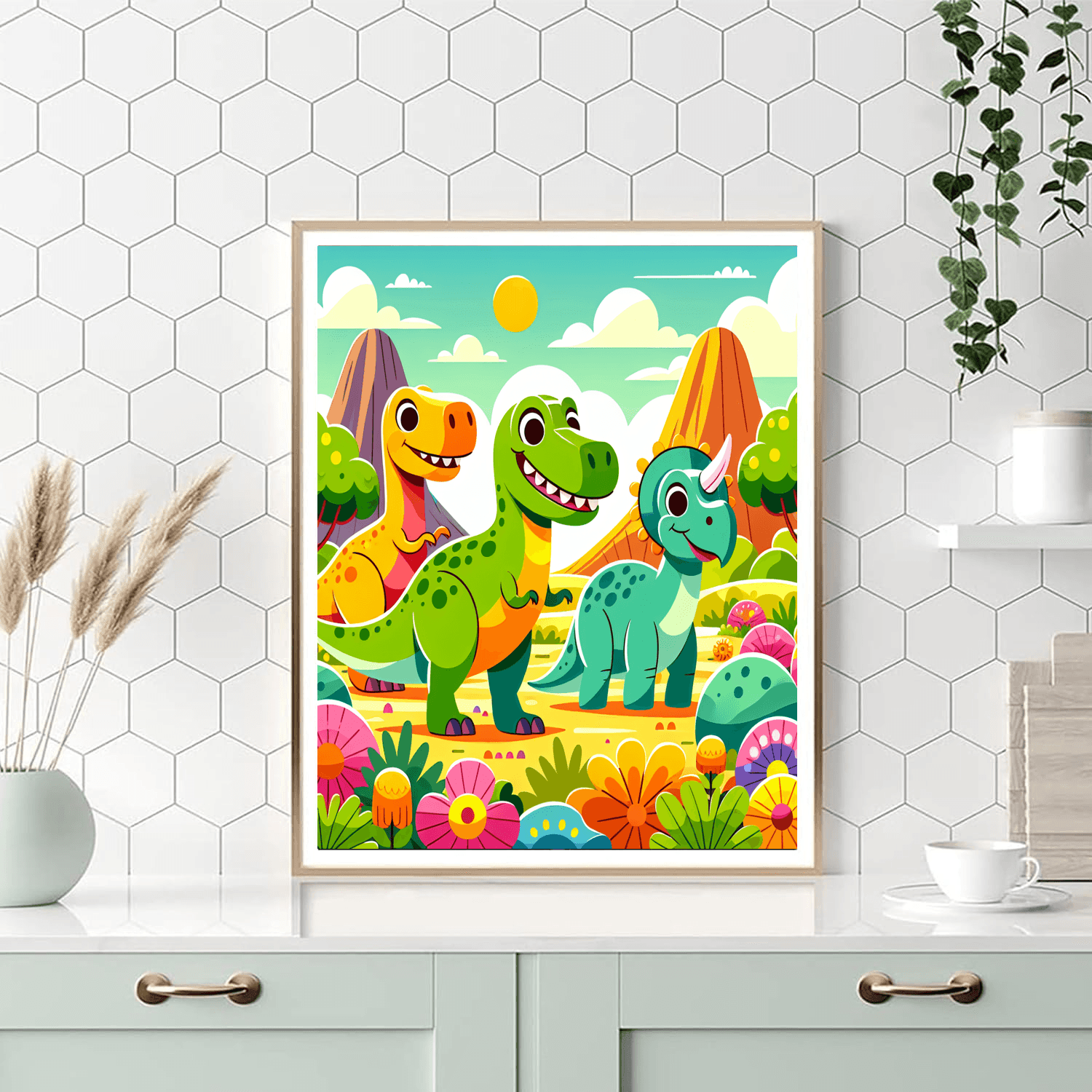 Dino Friends Adventure DIY Paint By Numbers
