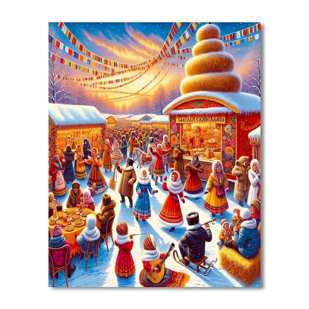 Maslenitsa Pancake Festival - Moscow, Russia Paint By Numbers