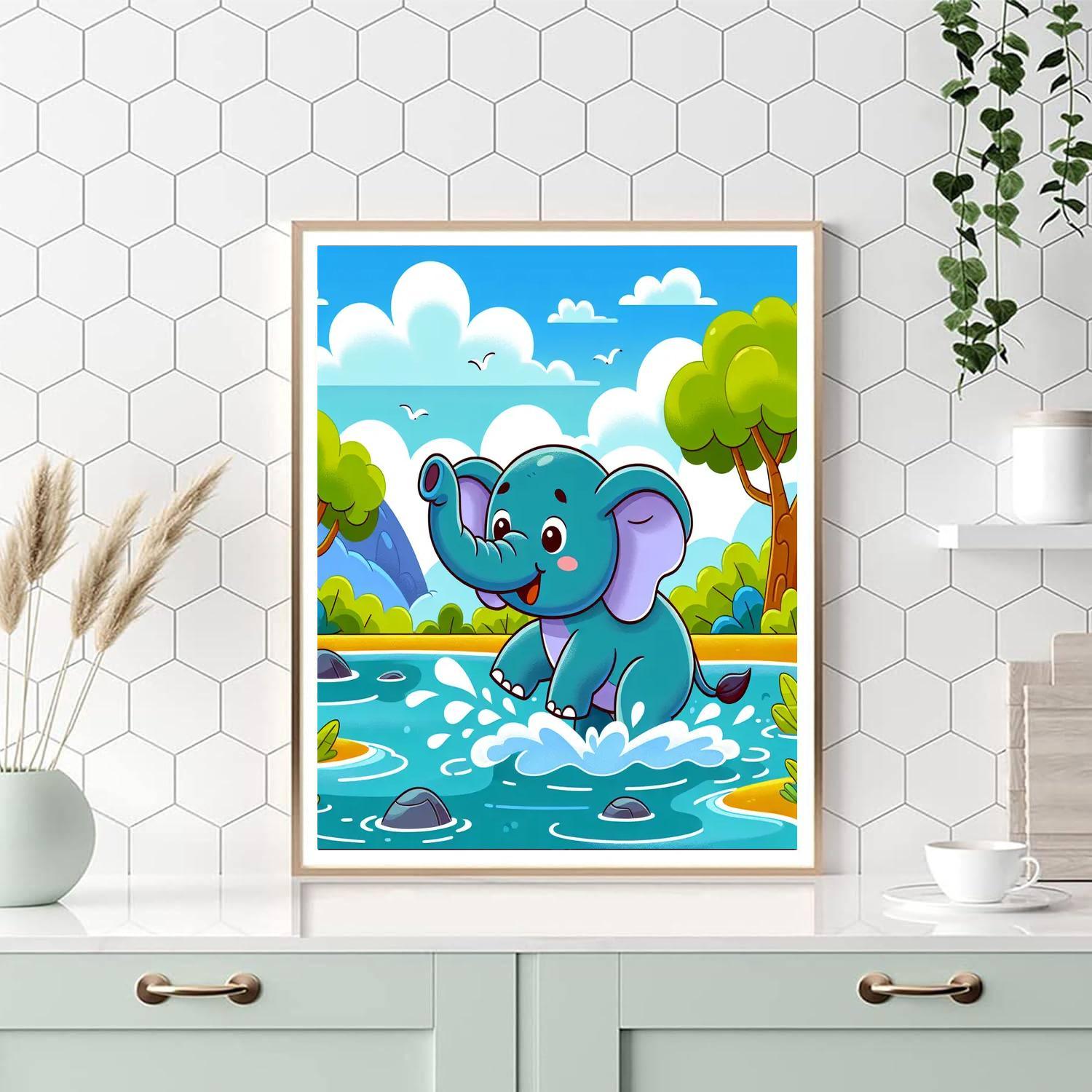 Adventurous Elephant Paint By Numbers