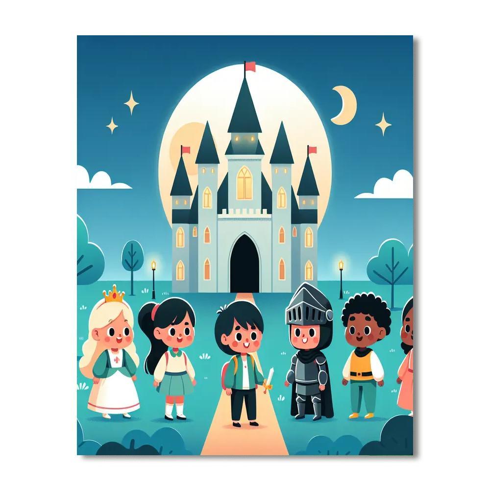Moonlight Castle Quest Paint By Number