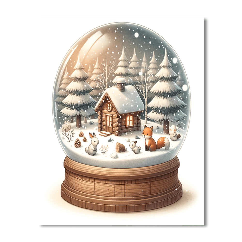 Magical Snow Globe Paint By Color