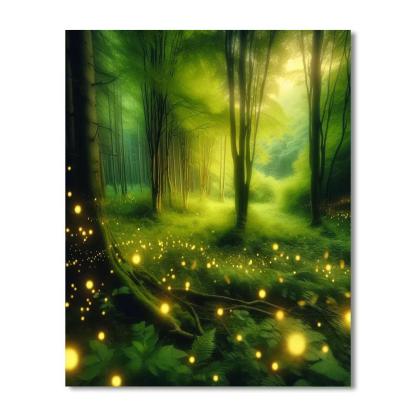 Enchanting Firefly Glade Paint By Number