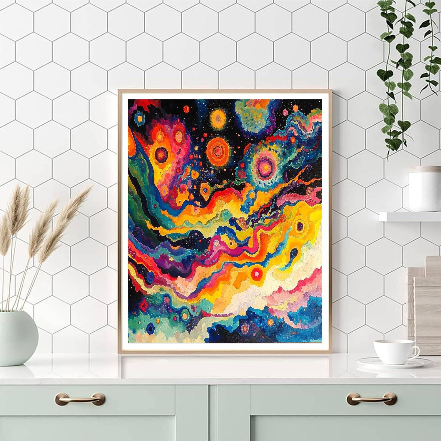Wassily Kandinsky Inspired Waves Of Cosmic Energy  Paint By Color