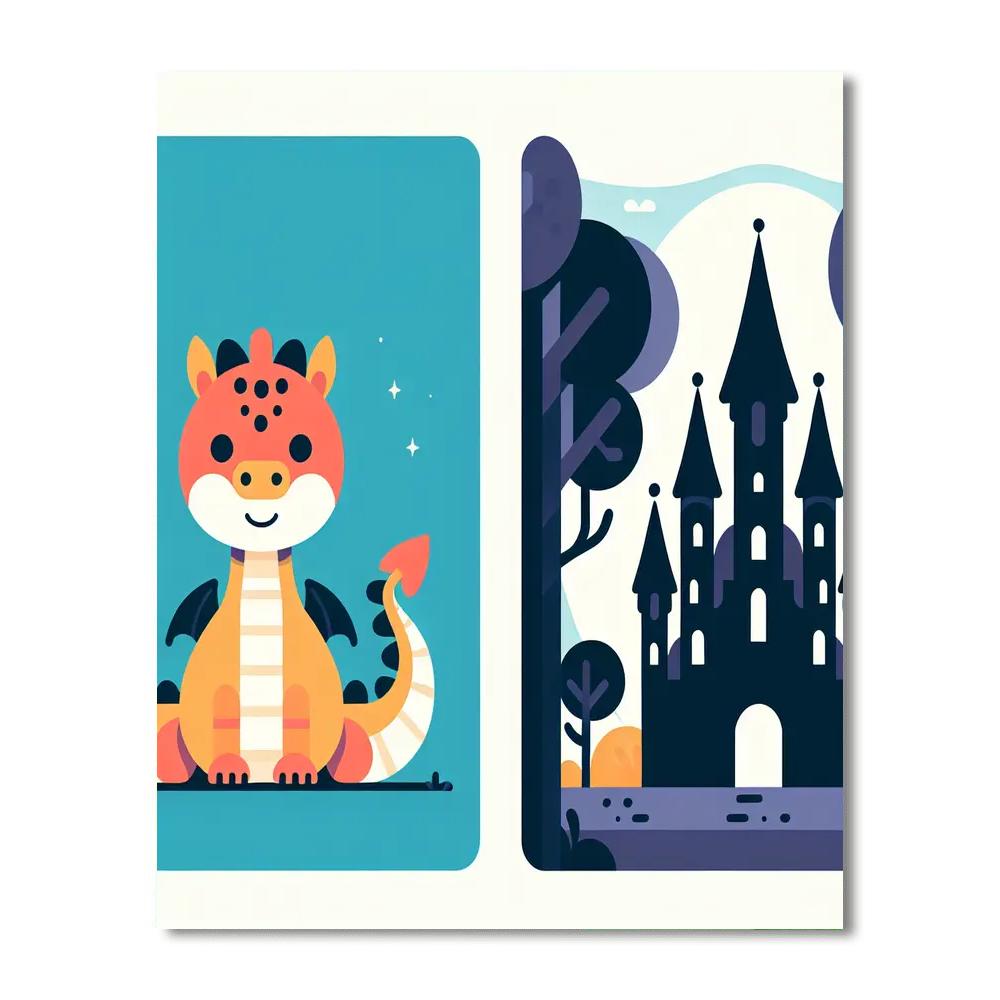 Mythical Dragon Encounter Paint By Numbers Kits