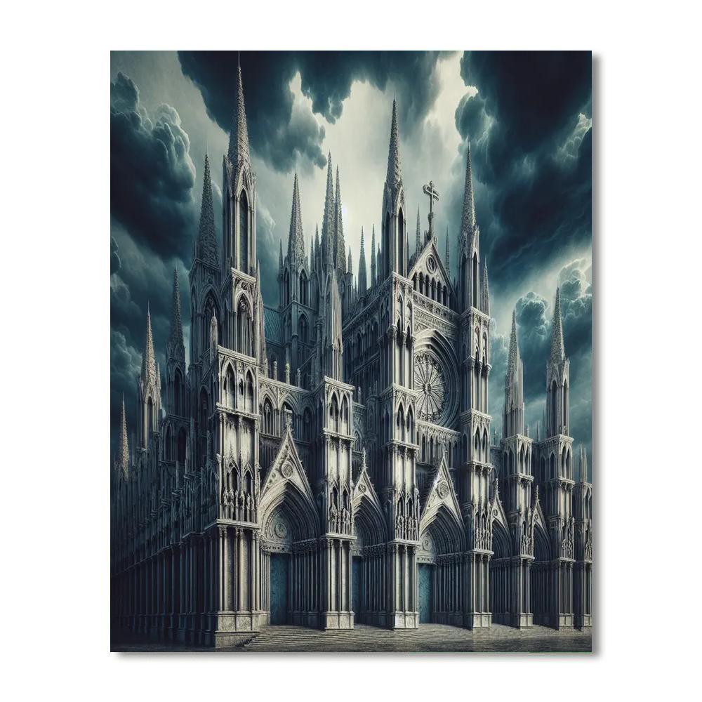 Gothic Architecture Masterpiece Paint By Color