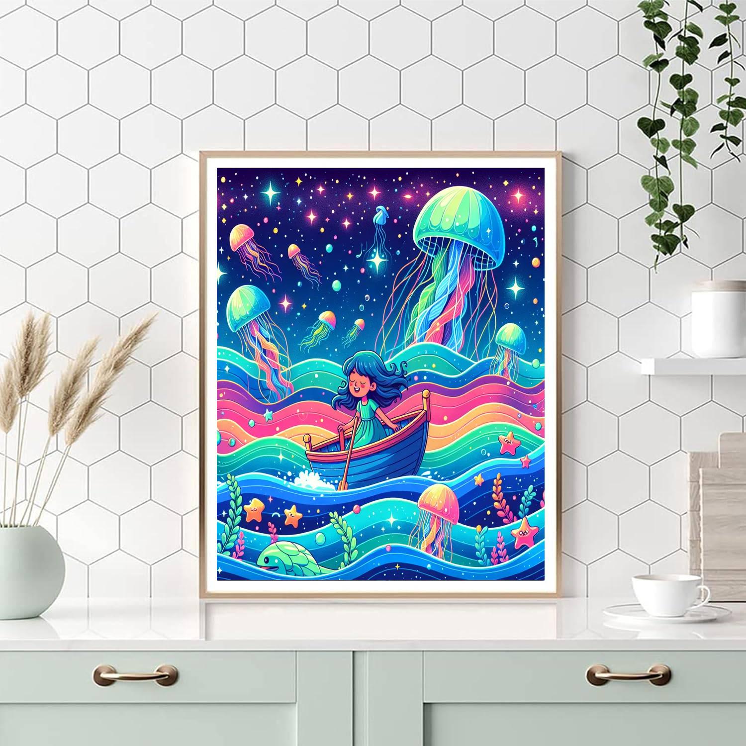 Enchanted Ocean Odyssey Painting Number Kit