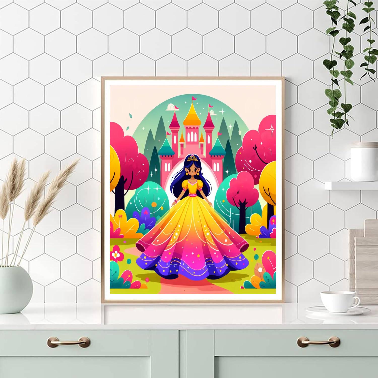 Princess In Fairyland Numbered Painting Kits