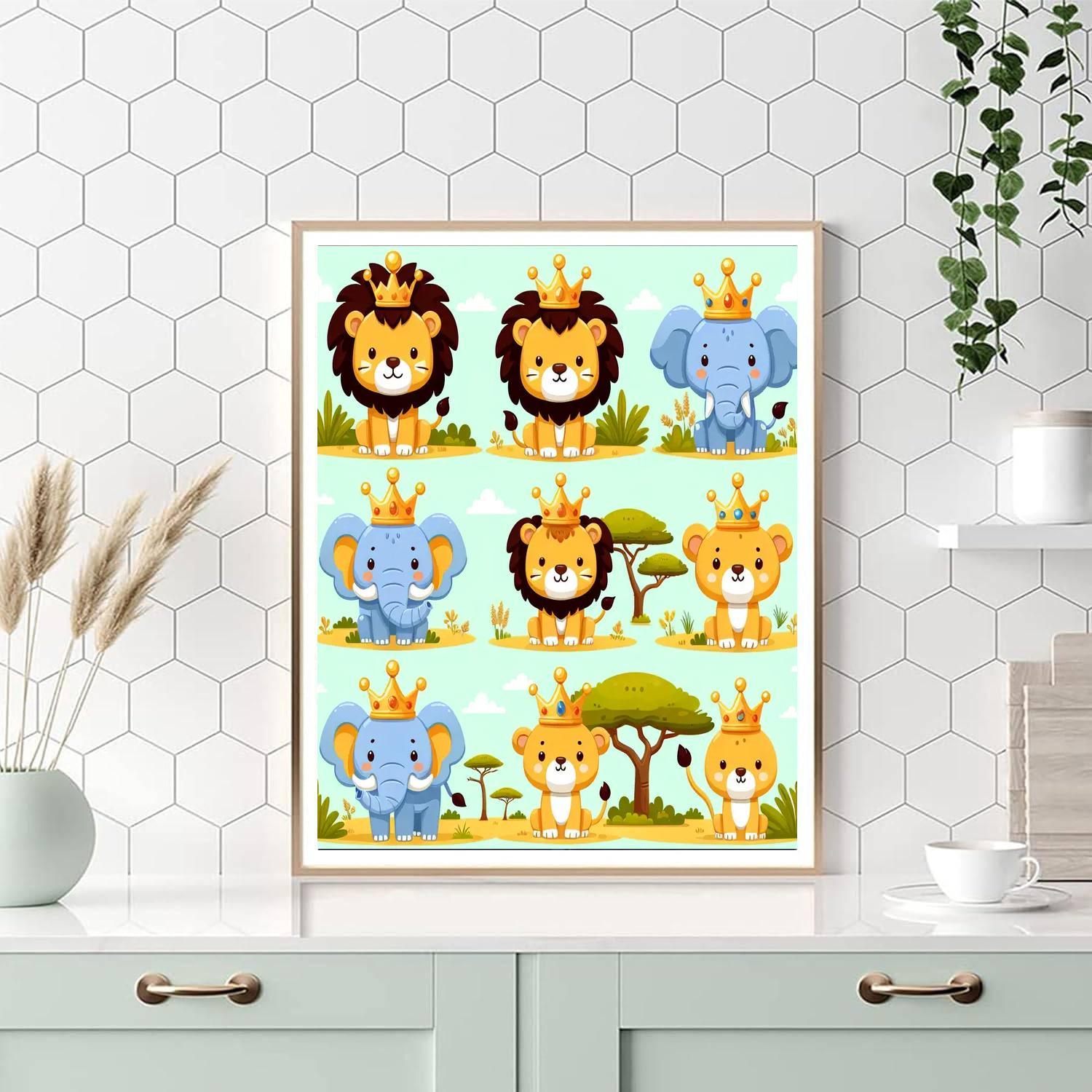 Royal Safari Quest Number Painting
