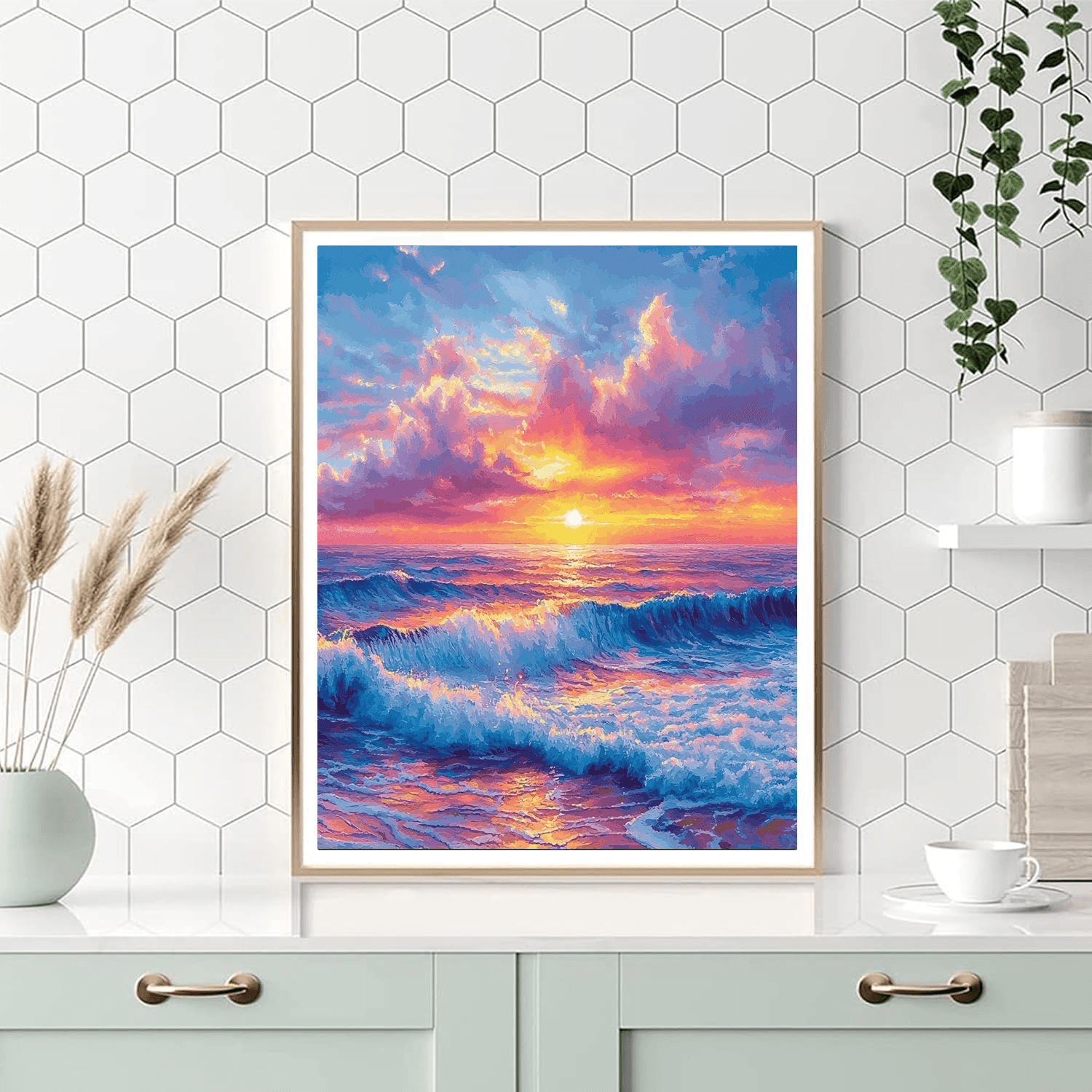 Claude Monet Inspired Glistening Sunsets  Paint By Numbers