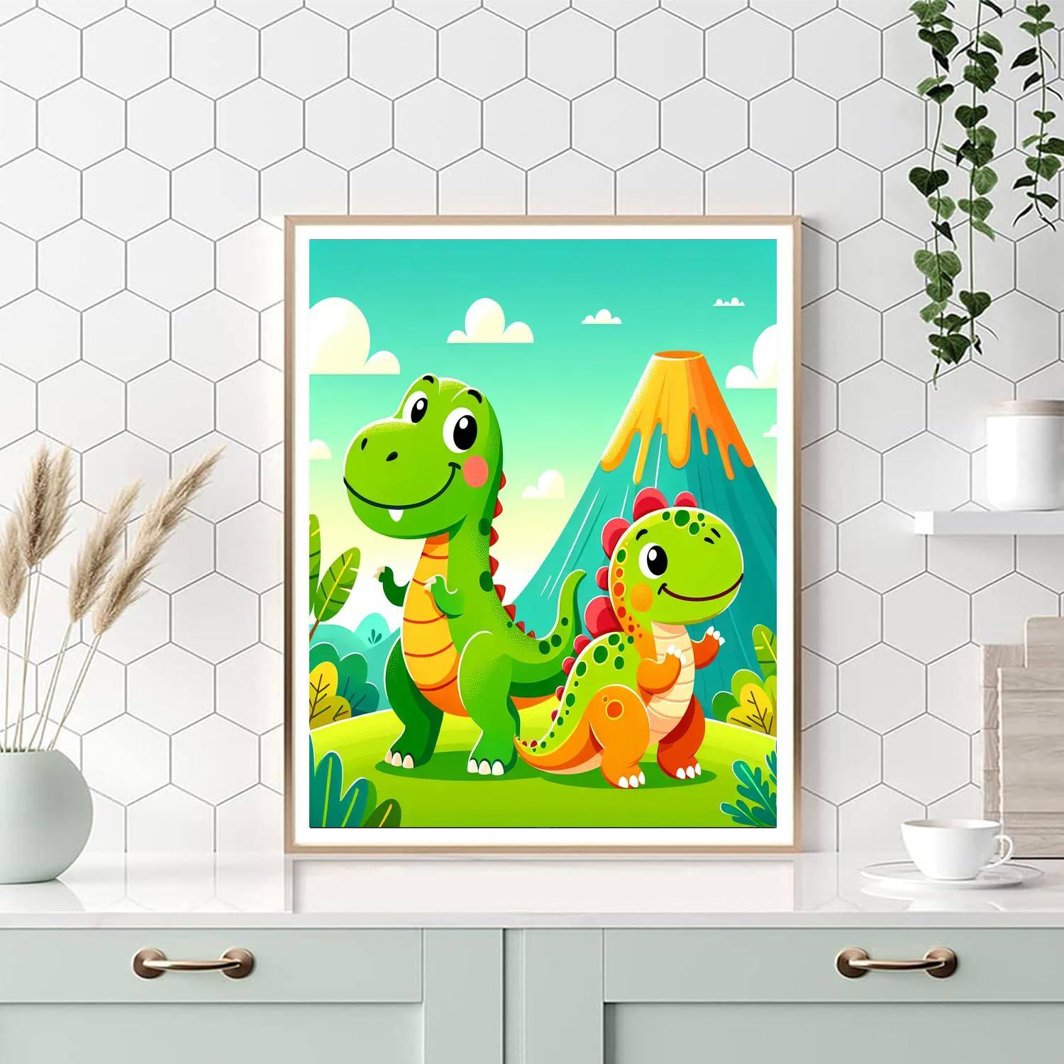 Happy Dino Explorers Paint By Color