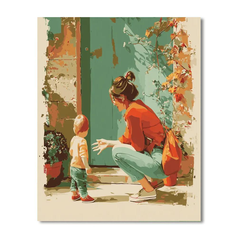 First Steps Into A Mother's World Paint By Number