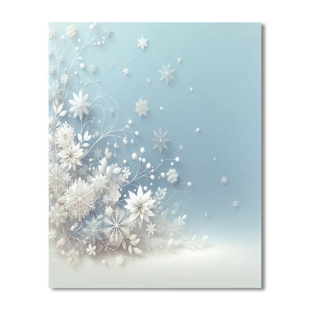 Delicate Snowflakes Numbered Painting Kits