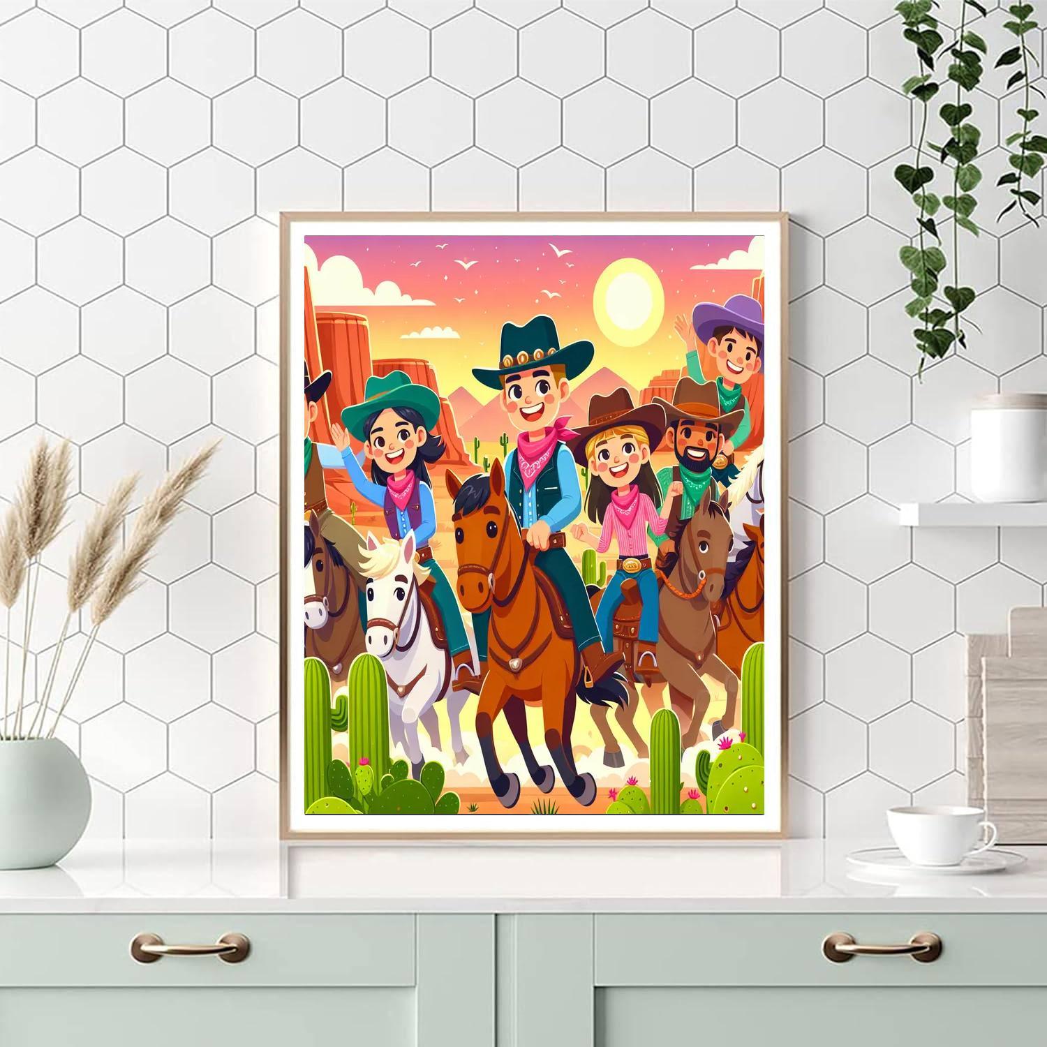 Wild West Fun Paint By Numbers