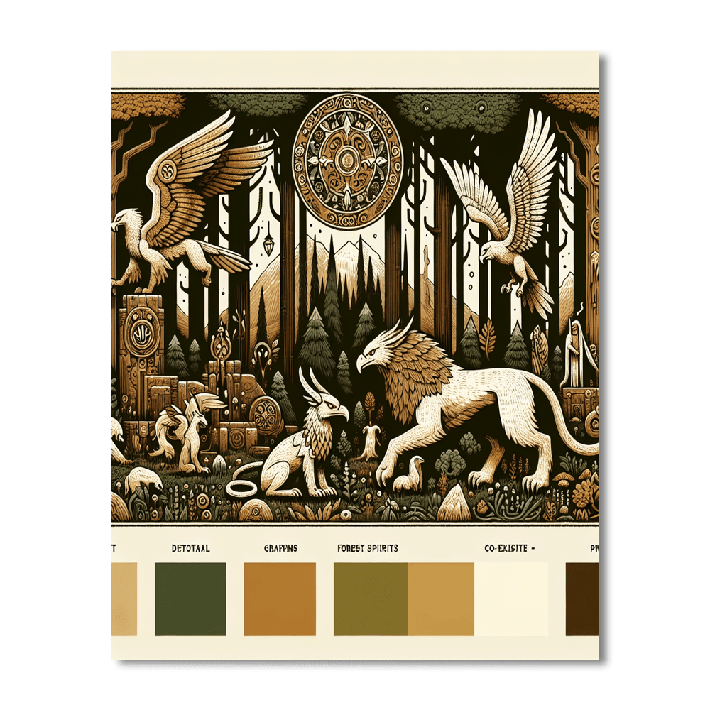 Mythical Forest Legends Paint By Number