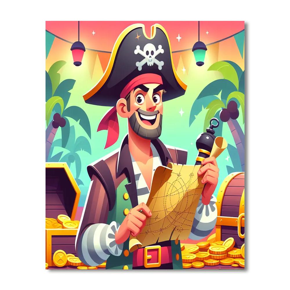 Mischievous Pirate Paint By Numbers Kits