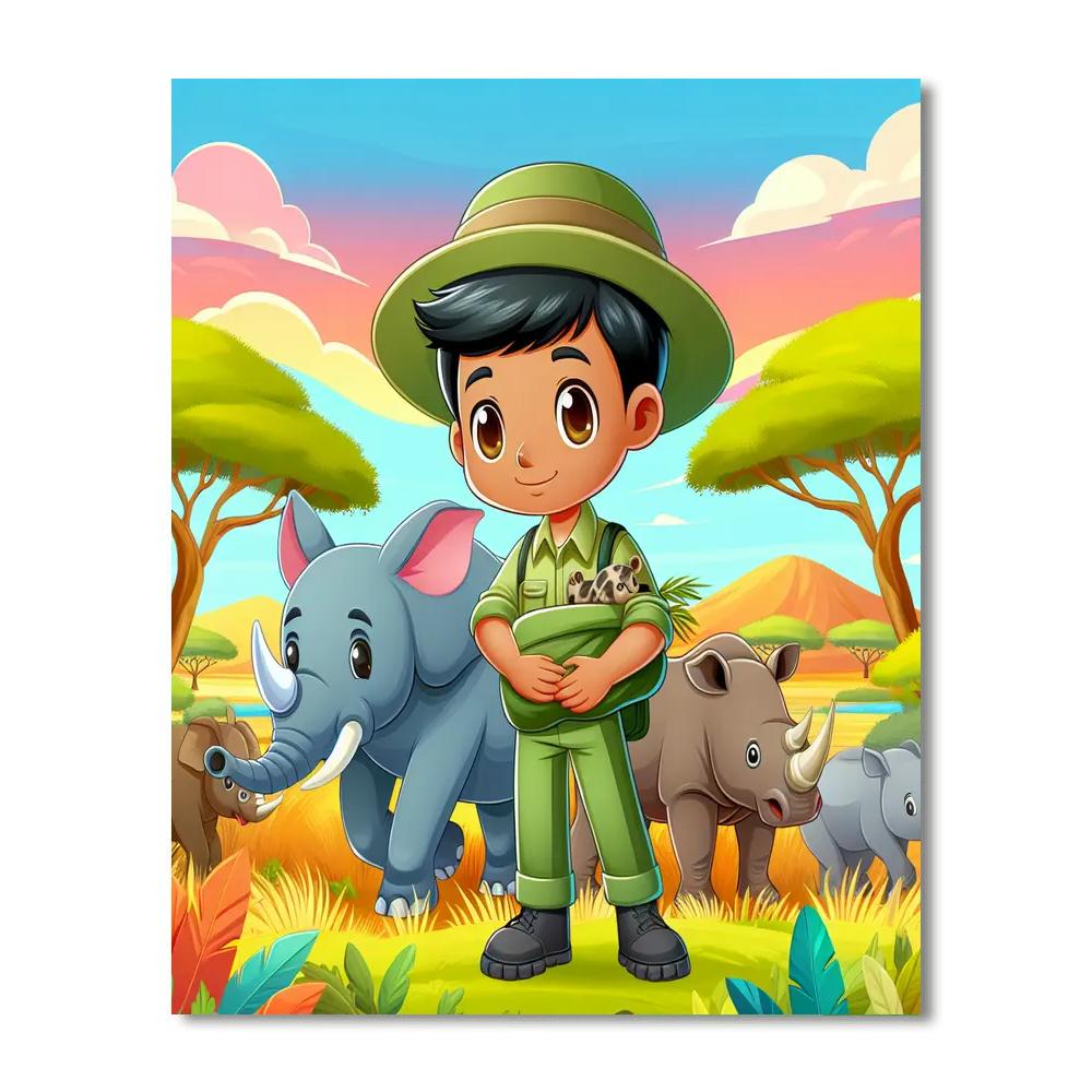 Safari Conservation Crusade DIY Paint By Numbers