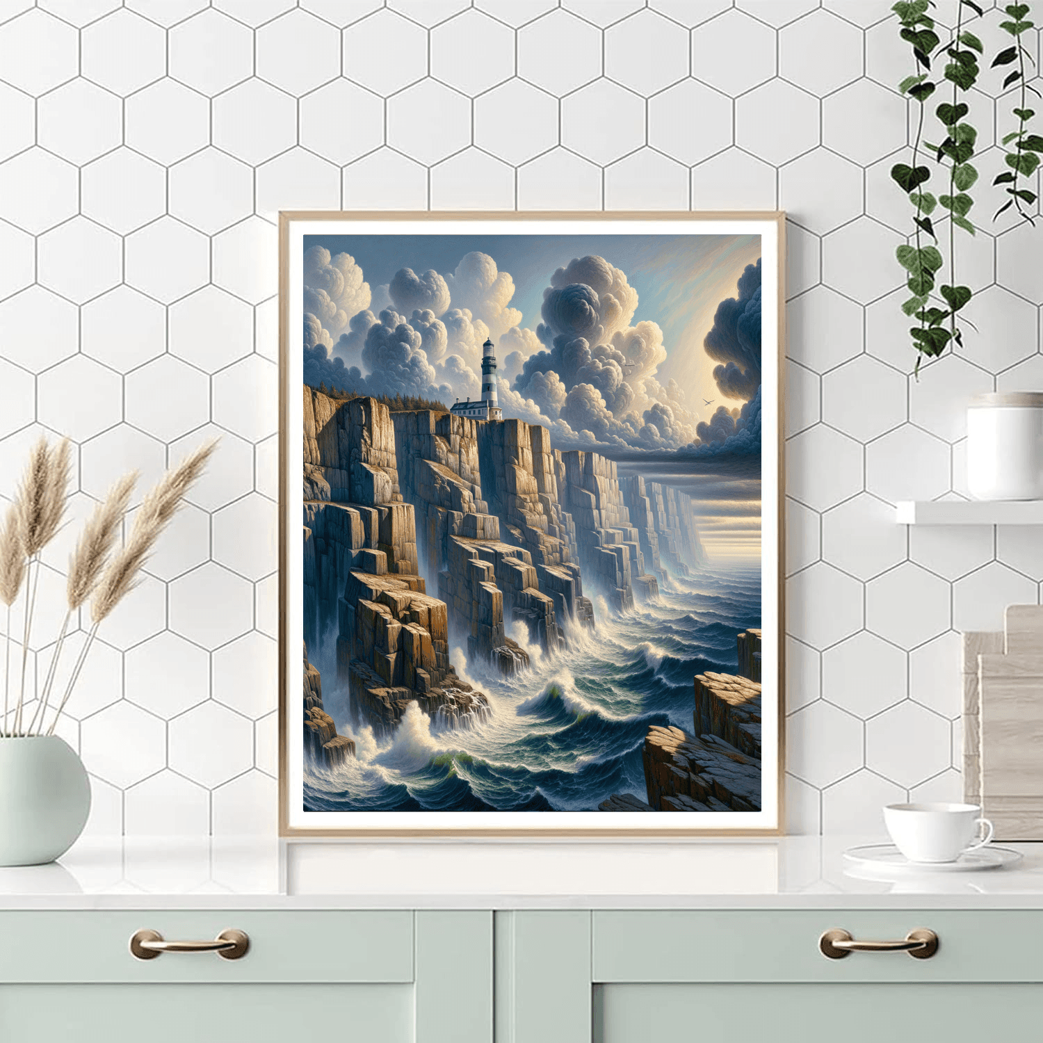 Nautical Lighthouse Beacon Painting By Numbers Kit