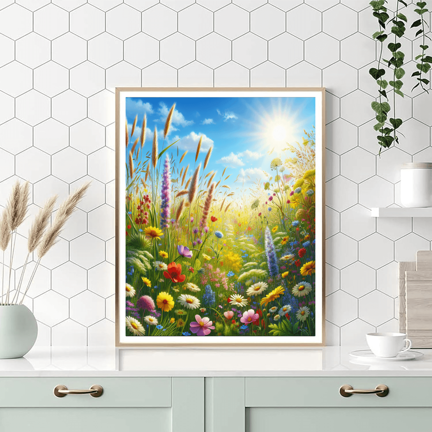 Gentle Summer Meadow Painting By Numbers Kit