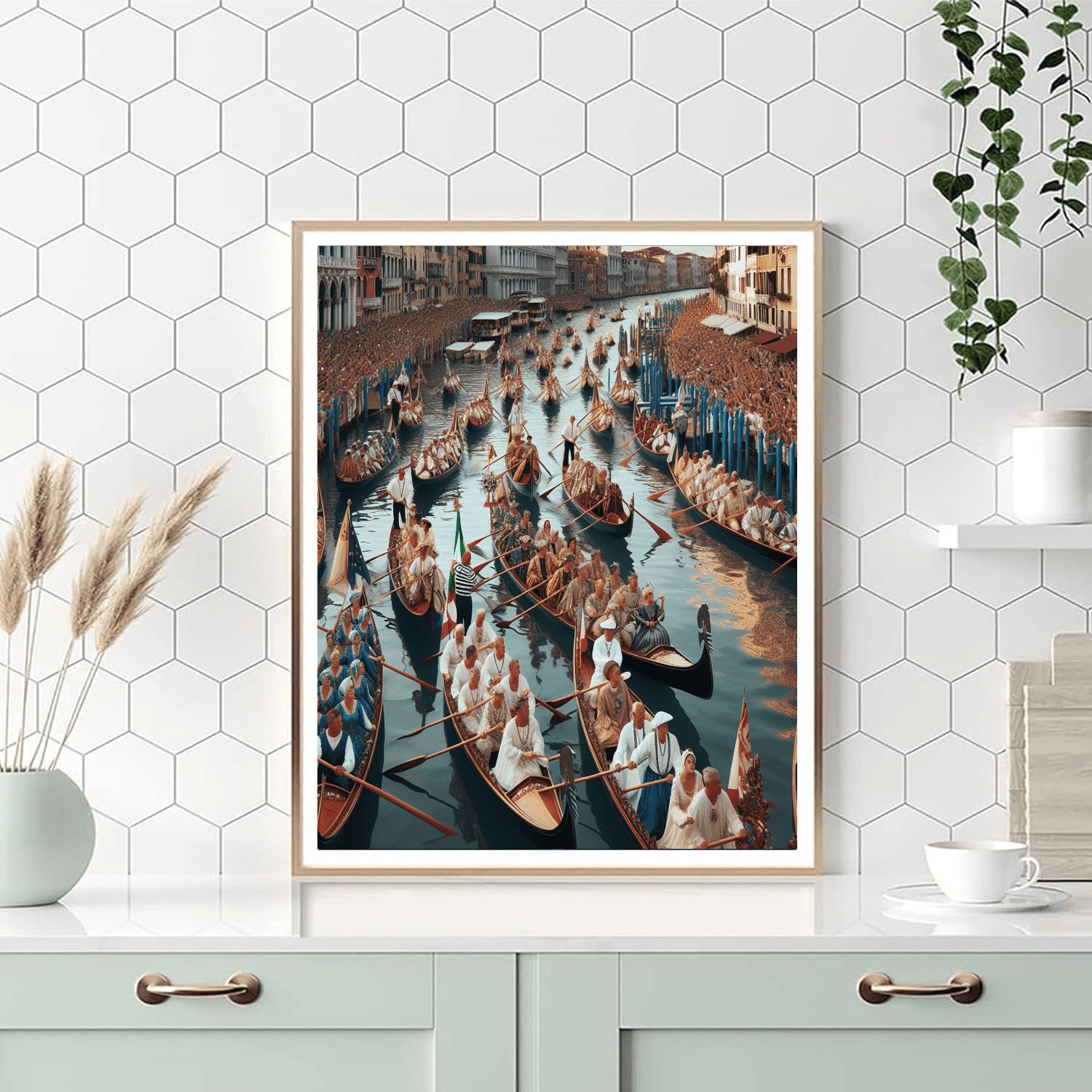 The Venetian Regata Storica Number Painting