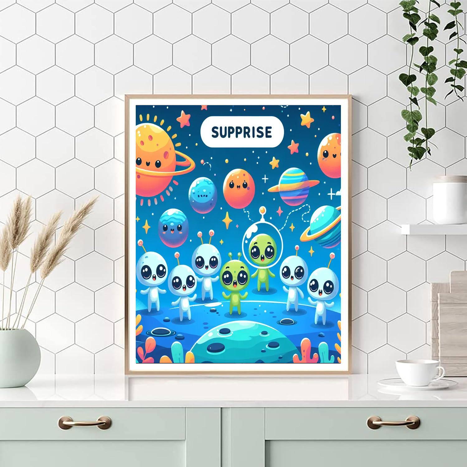 Alien Exploration Team Paint By Numbers Art