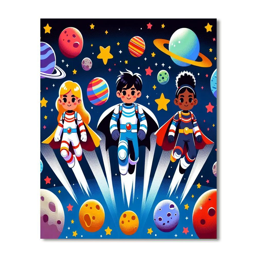 Galactic Guardians Mission Painting By Numbers Kit