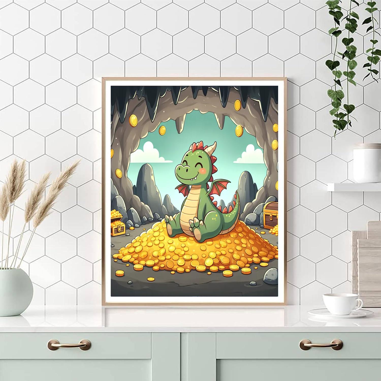 Magic Dragon's Lair Paint By Color