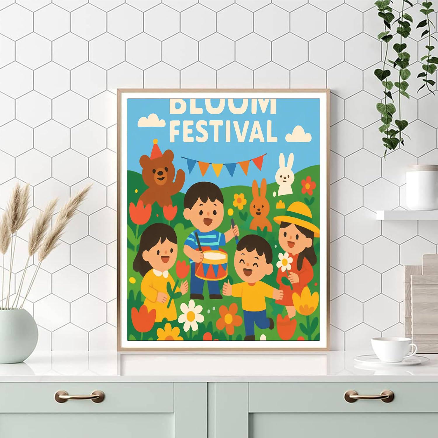 Spring Bloom Festival Painting By Numbers Kit