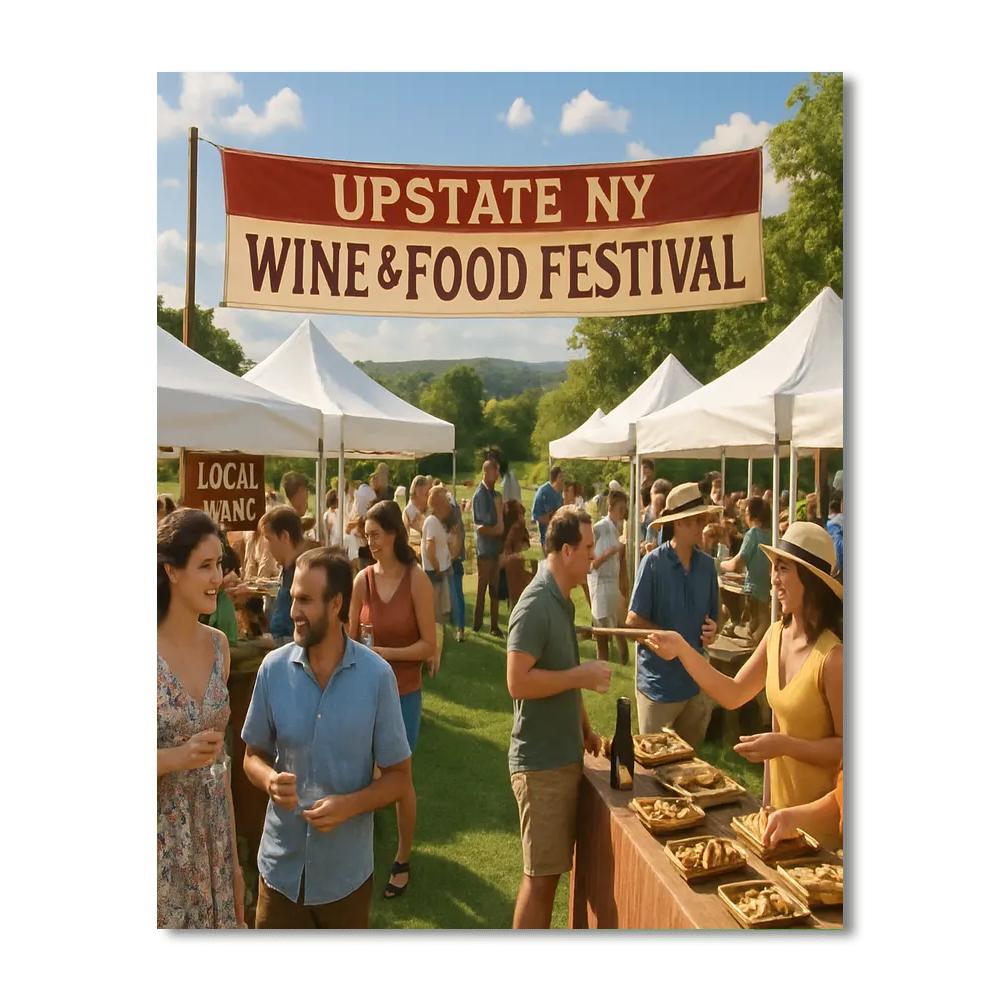 Upstate Ny Wine And Food Festival Numbered Painting Kits