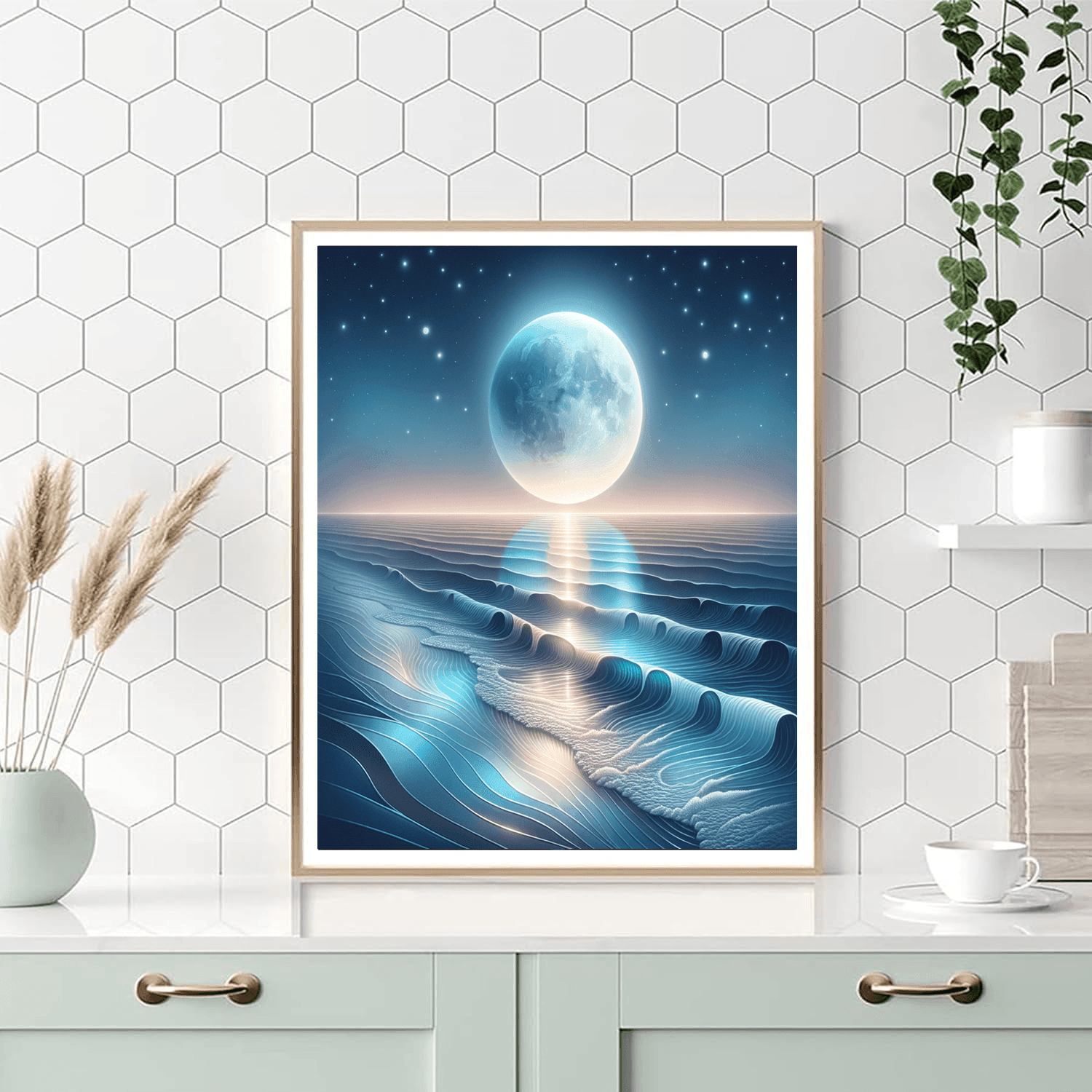 Moonlit Seaside Dreams Paint By Numbers Art