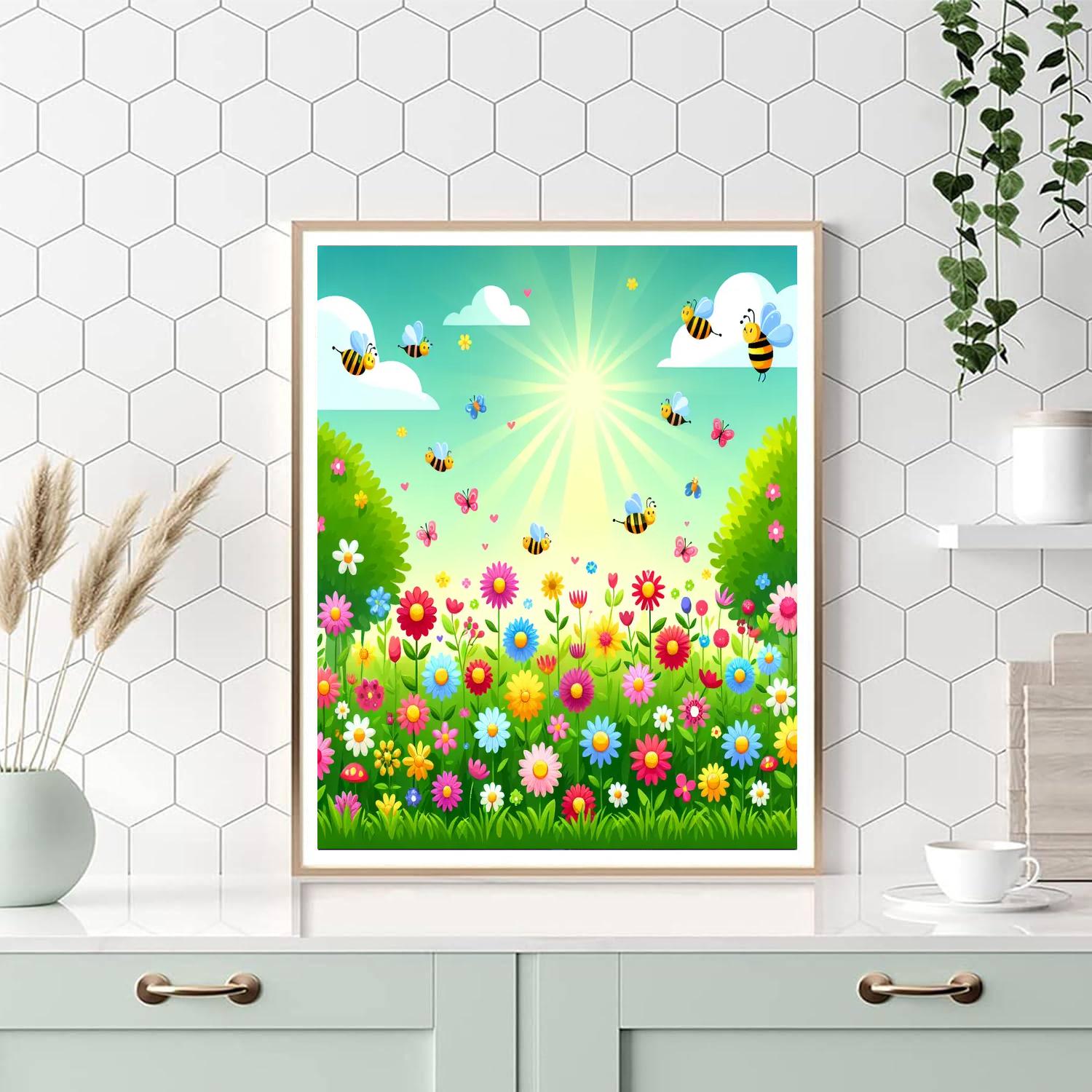 Sunshine Meadow Celebration Painting By Numbers Kit