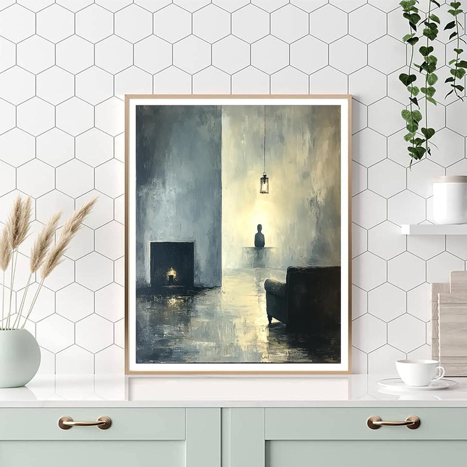 Johannes Vermeer Inspired Vermeer's Gentle Contemplation  Numbered Painting Kits